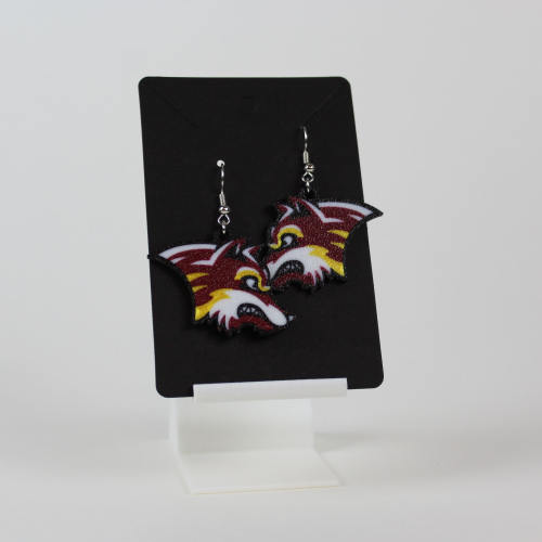 Wolves Mascot Earrings